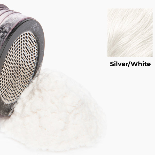 Product in silver/white